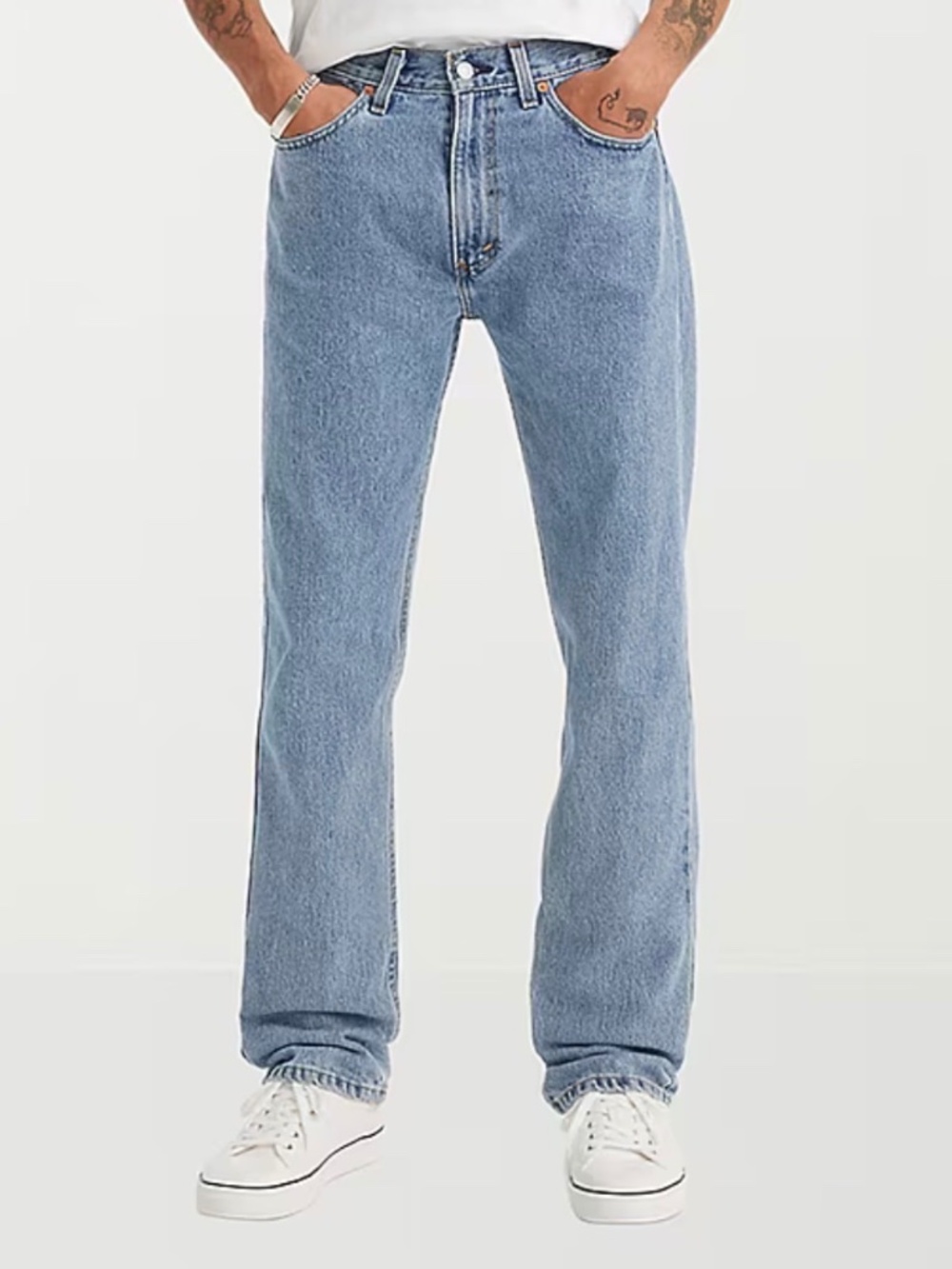 Levi’s 501s Straight Leg Mid-wash Custom Tailored White Tags Size 34 x 29